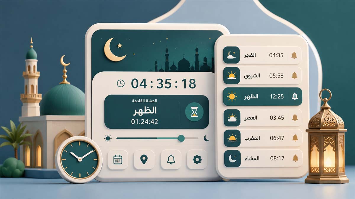 مواقيت الصلاة والإقامة